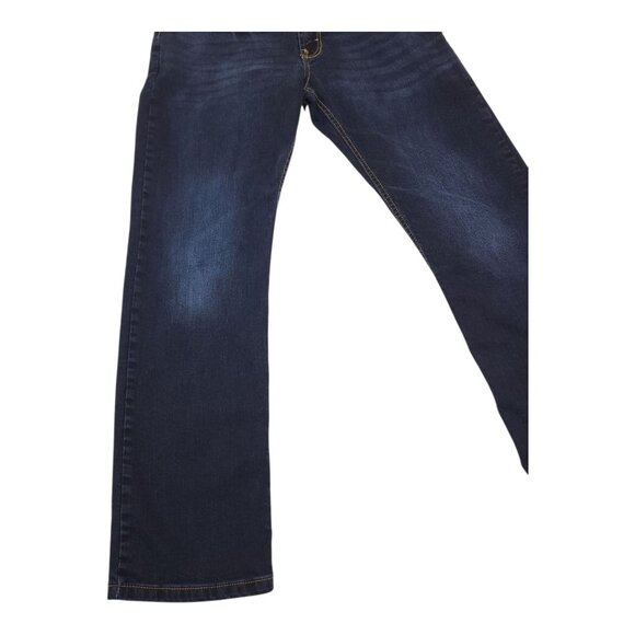 Wrangler Mens Slim Straight Jeans 32x30 Dark Wash Cotton Spandex - Picture 8 of 11